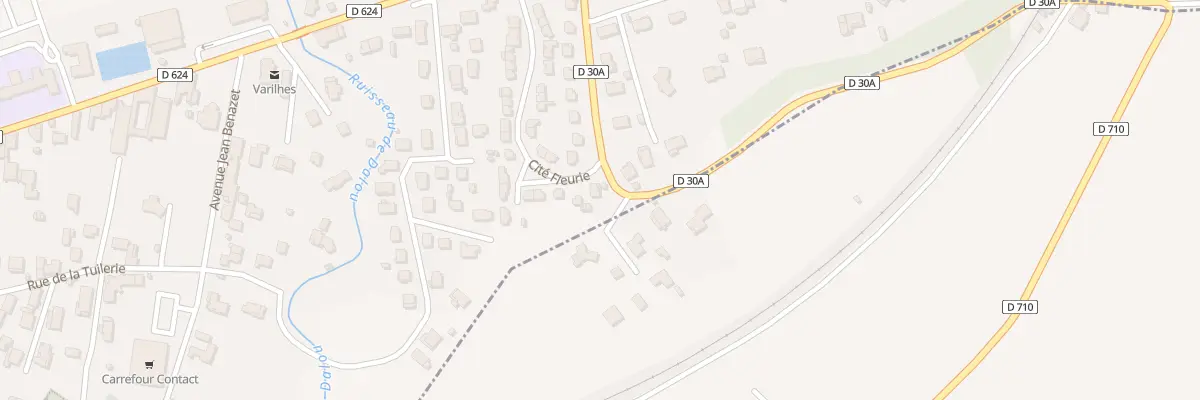 Plan du 9 Cite Fleurie à Varilhes