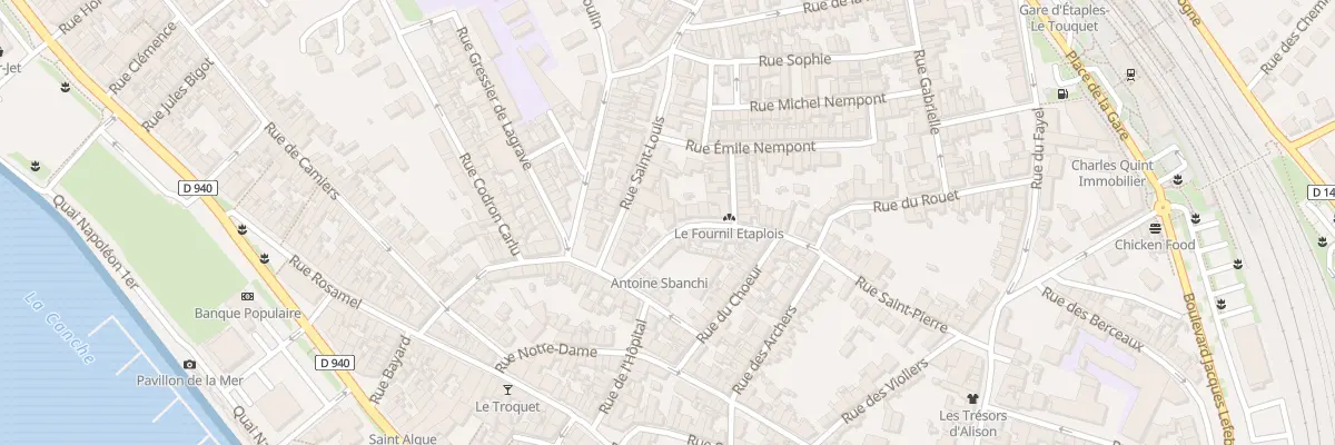 Plan du 72 Rue Saint-Pierre à Étaples