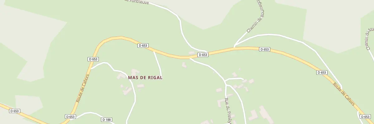 Plan du 257 Che de la Combe Gelée à Lentillac-du-Causse
