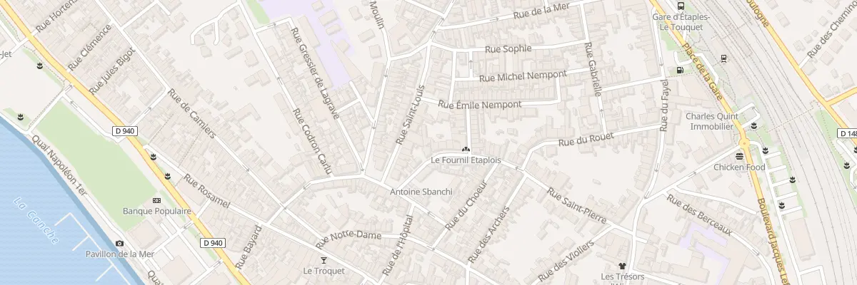 Plan du 70B Rue Saint-Pierre à Étaples