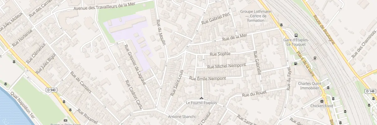 Plan du 32 Rue Saint-Louis à Étaples