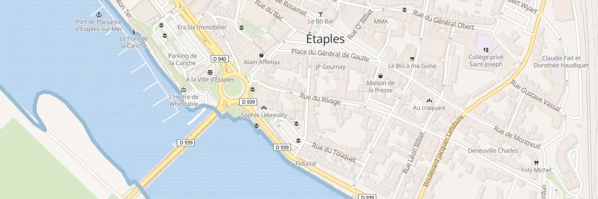 Plan du 10 Rue du Rivage à Étaples