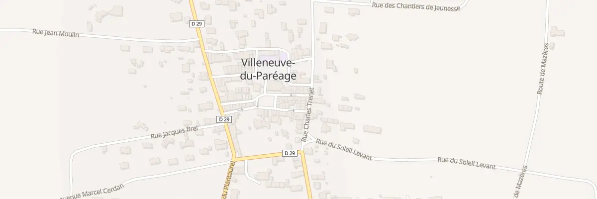 Plan du 10 Rue du 1er Mai à Villeneuve-du-Paréage