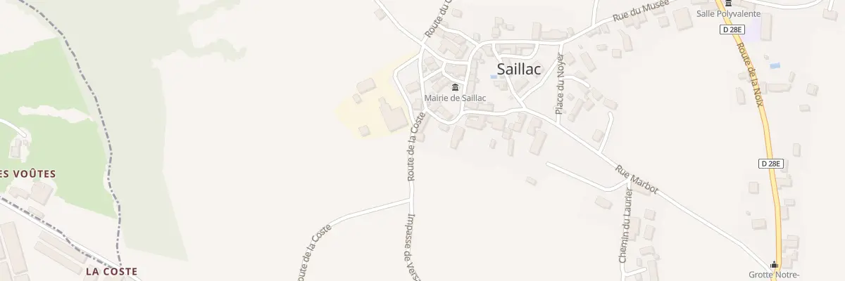 Plan du 35 Rte de la Coste à Saillac