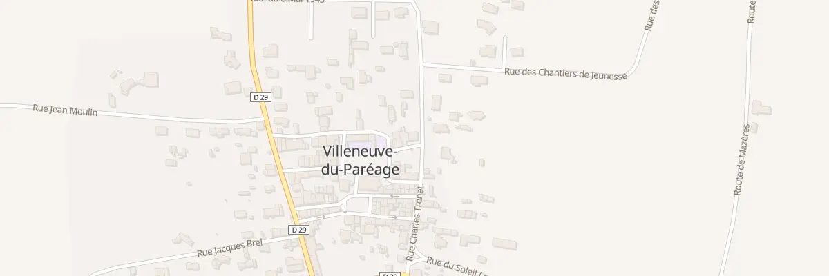 Plan du 5 Rue Edith Piaf à Villeneuve-du-Paréage