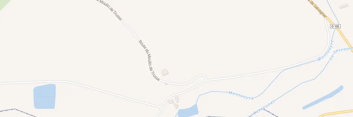 Plan du 1167 Rte de Moulin de Trusse à La Sauzière-Saint-Jean