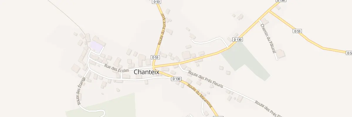 Plan du 5014 Le Bourg à Chanteix