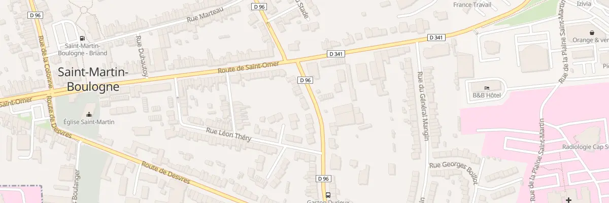 Plan du 14 Rue Gaston Durieux à Saint-Martin-Boulogne