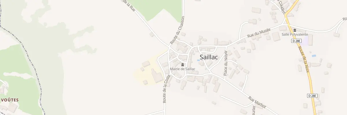 Plan du 151 Pl du Cerneau à Saillac