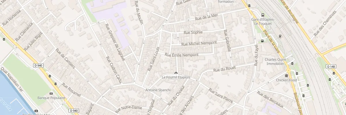 Plan du 27 Rue Émile Nempont à Étaples