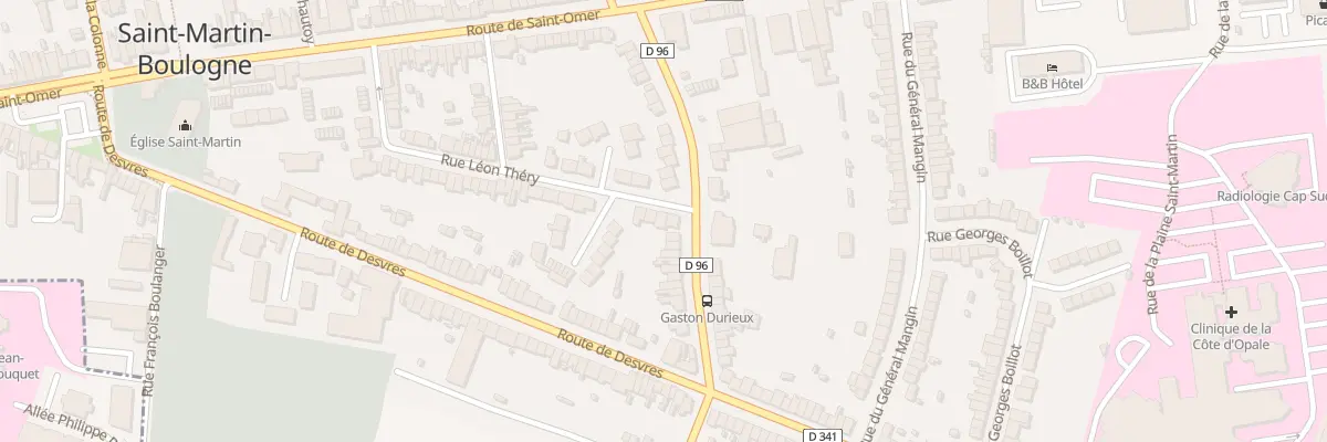 Plan du 74 Rue Leon Thery à Saint-Martin-Boulogne