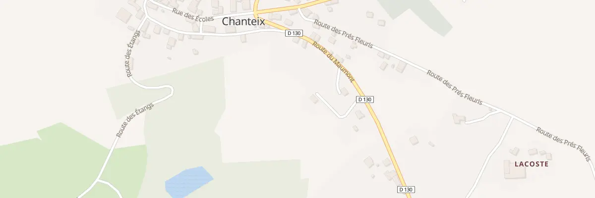 Plan du 5254 Le Bourg à Chanteix