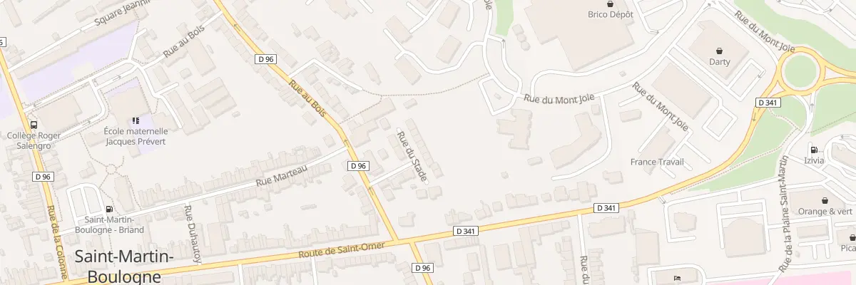 Plan du 23 Rue du Stade à Saint-Martin-Boulogne