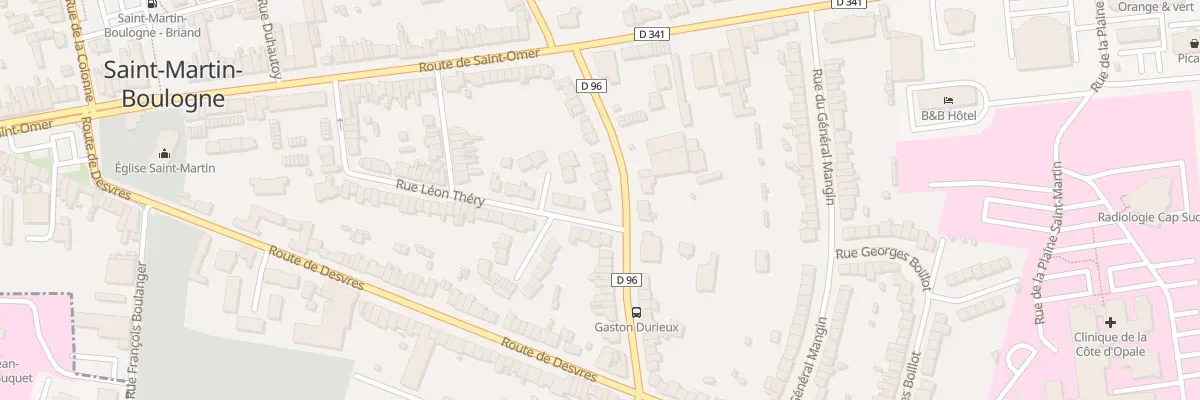 Plan du 30 Rue Gaston Durieux à Saint-Martin-Boulogne