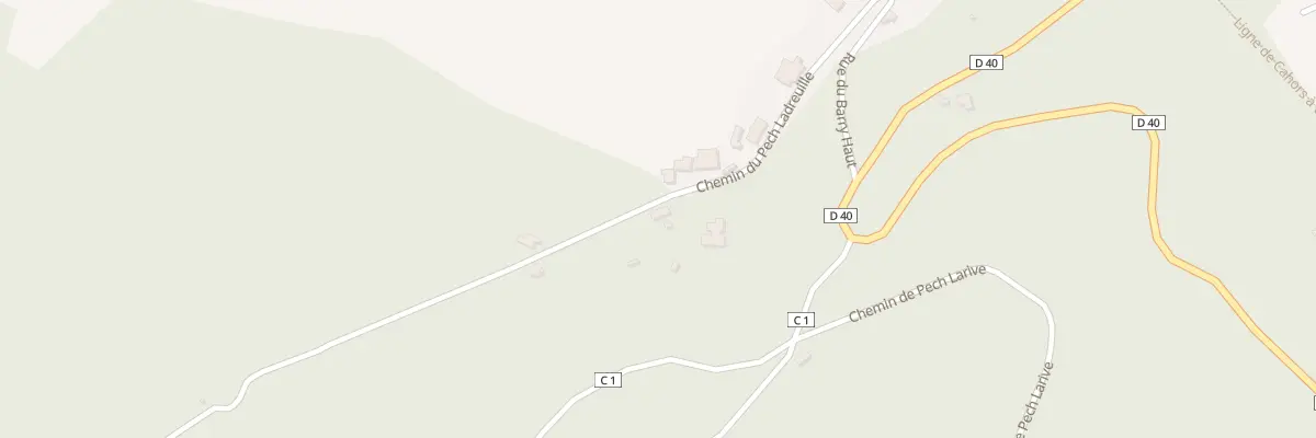Plan du 231 Chem de Pech Ladreuille à Bouziès