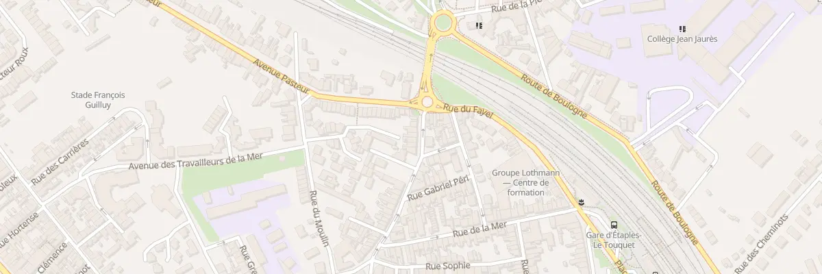 Plan du 77 Rue du Pont des 3 Arches à Étaples