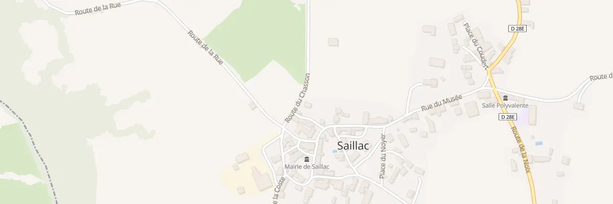 Plan du 5030 Le Bourg à Saillac