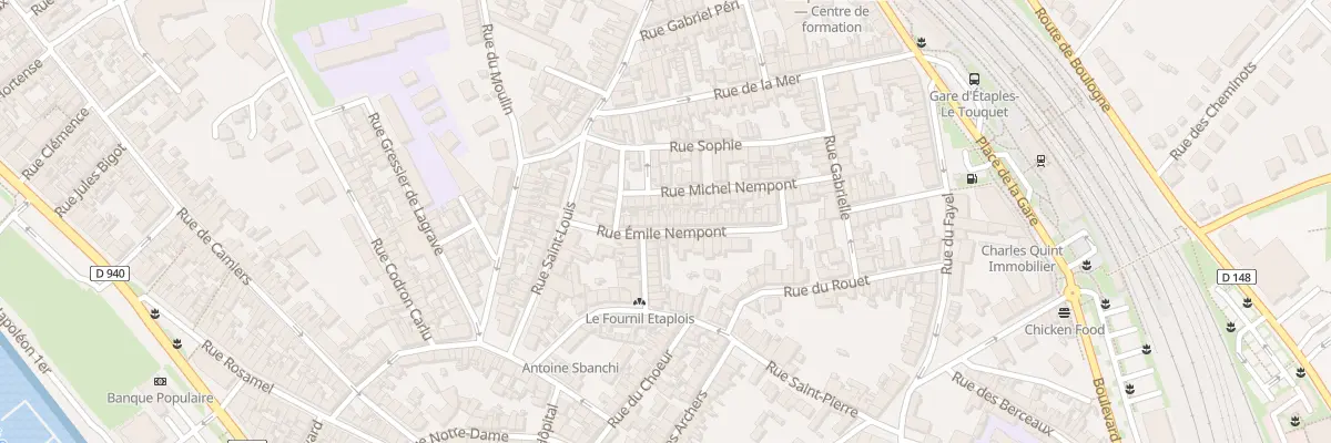 Plan du 36 Rue Émile Nempont à Étaples