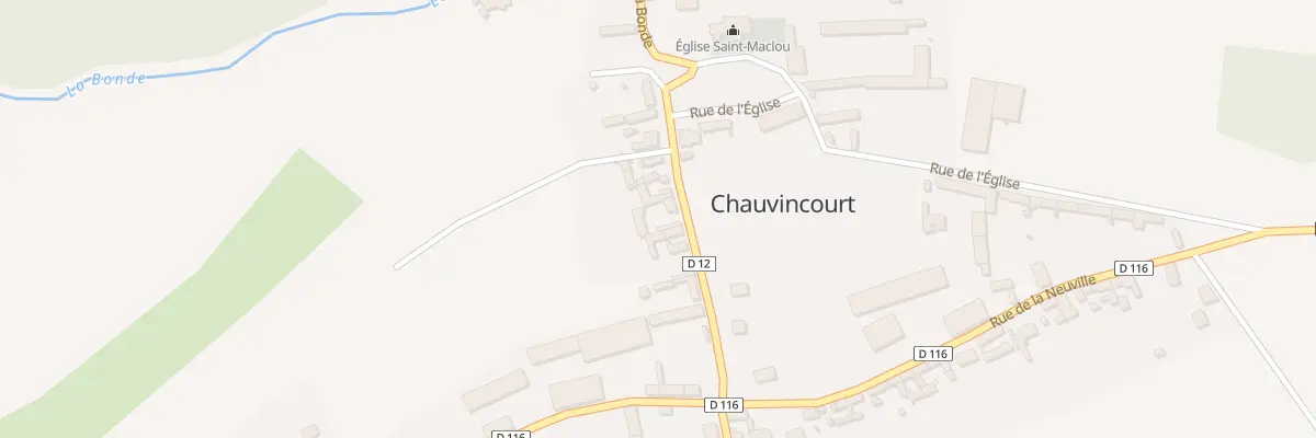 Plan du 14 Rue de la Mairie à Chauvincourt-Provemont