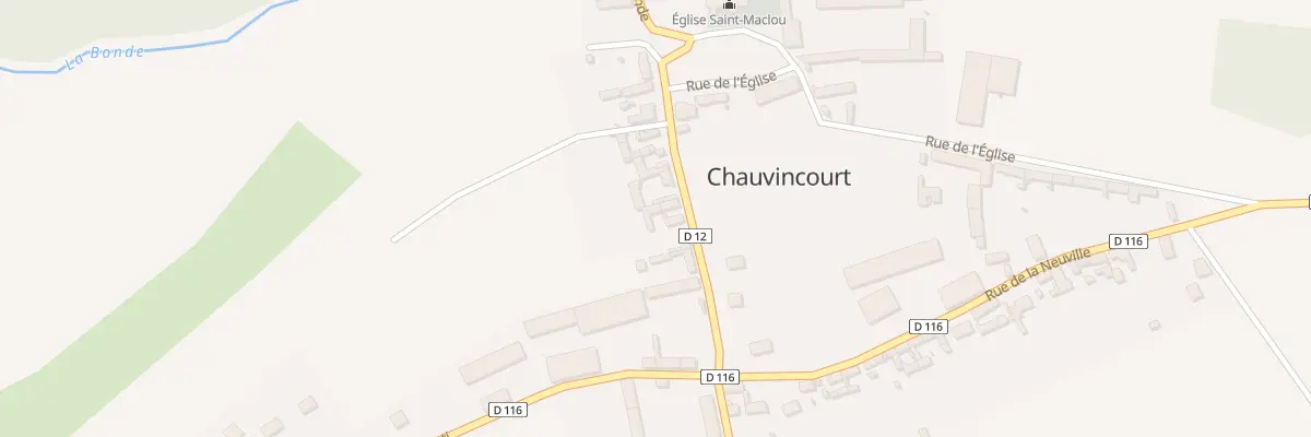 Plan du 18 Rue de la Mairie à Chauvincourt-Provemont