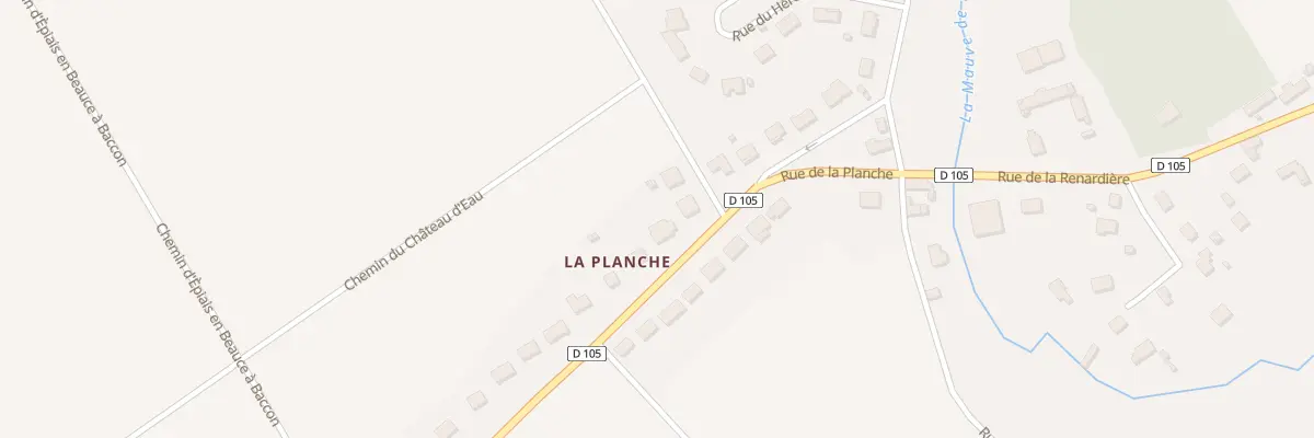 Plan du 1113 La Planche à Baccon