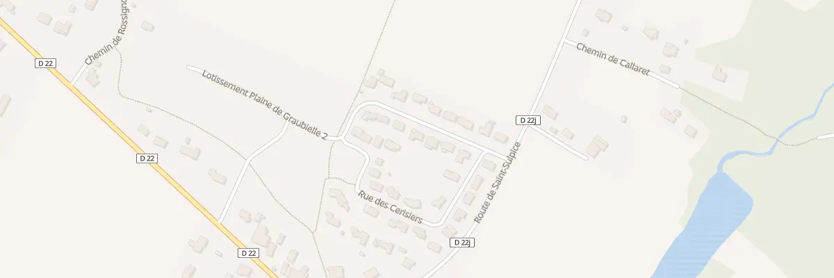 Plan du 9 Rue des Violettes à Roquesérière