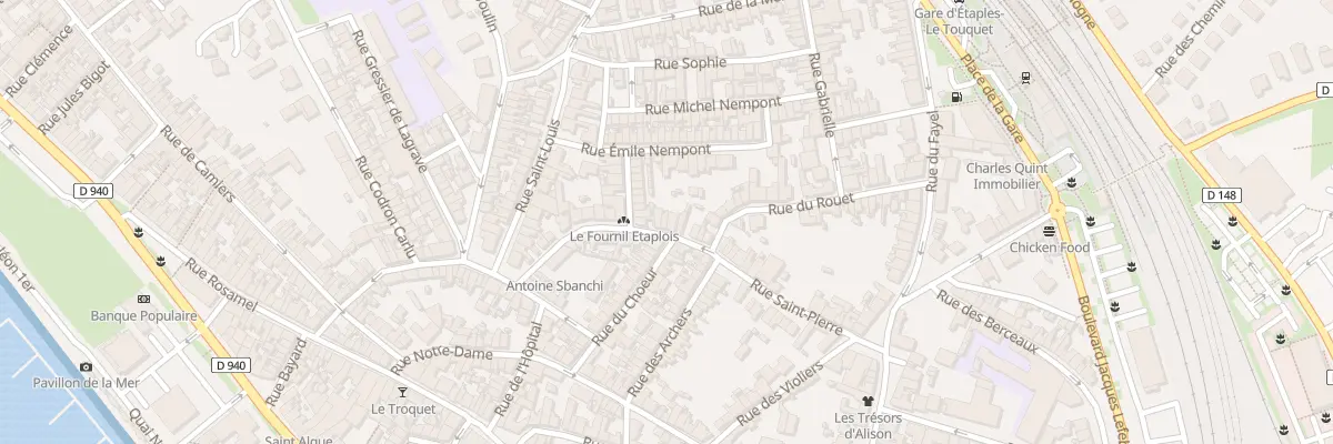 Plan du 54 Rue Saint-Pierre à Étaples