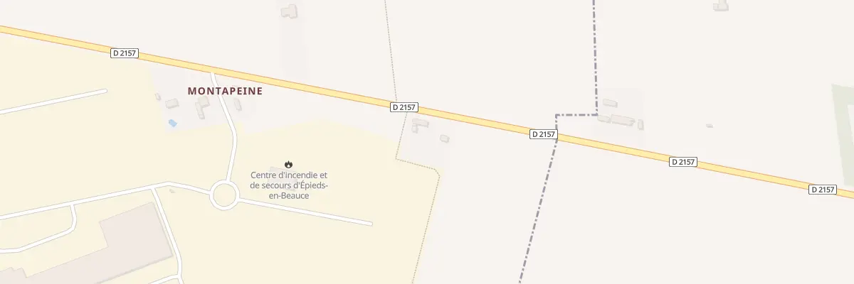 Plan de Montapeine à Épieds-en-Beauce
