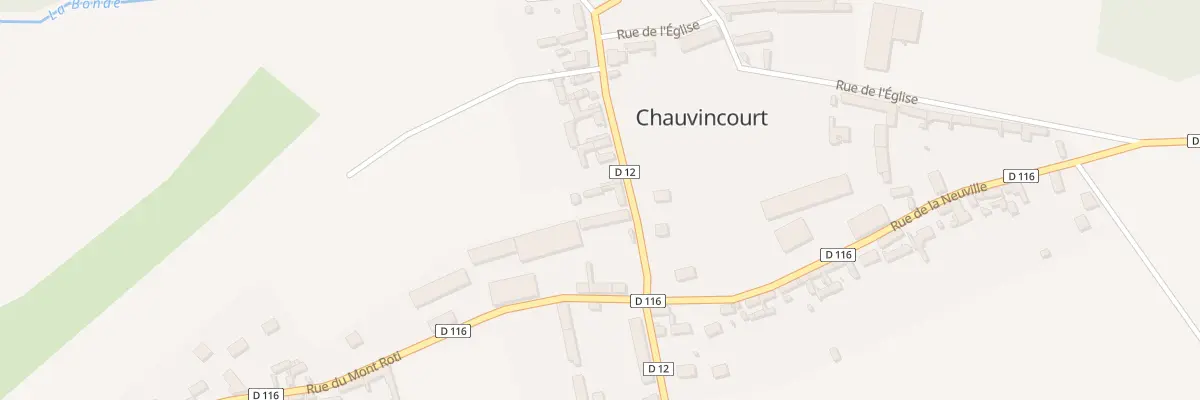 Plan du 22 Rue de la Mairie à Chauvincourt-Provemont