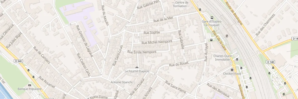 Plan du 28 Rue Émile Nempont à Étaples