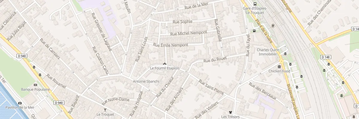 Plan du 50 Rue Saint-Pierre à Étaples