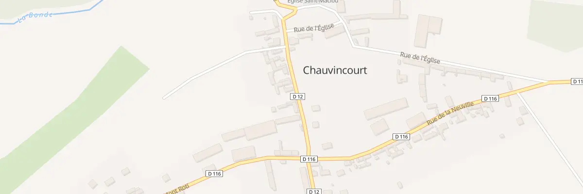 Plan du 20 Rue de la Mairie à Chauvincourt-Provemont
