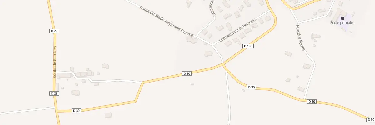 Plan de Rte du Stade à Montaut