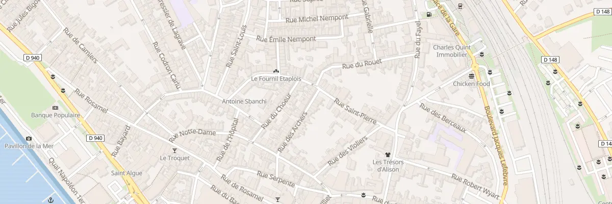 Plan du 23 Rue des Archers à Étaples