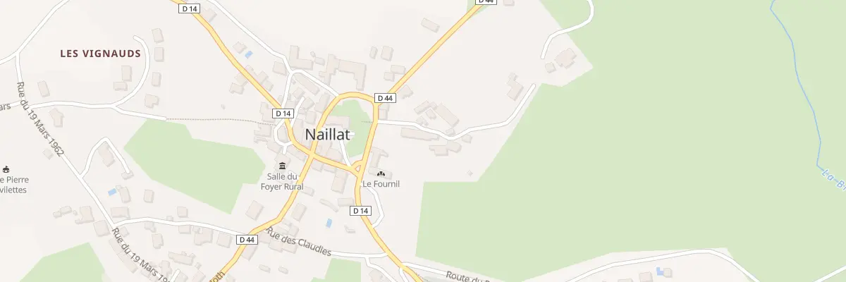 Plan du 4 Rue de la Roche à Naillat
