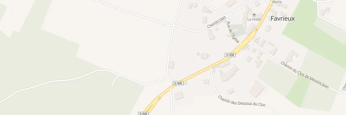Plan du 58 Rte de Mantes à Favrieux