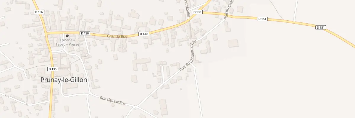 Plan du 1 Rue du Château d’Eau à Prunay-le-Gillon