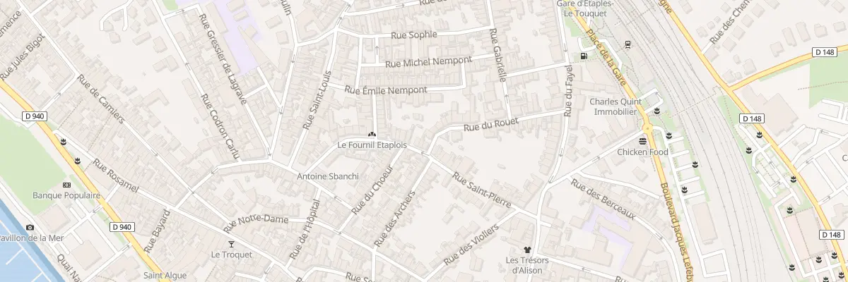 Plan du 42 Rue Saint-Pierre à Étaples