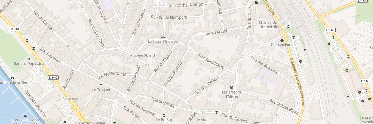 Plan du 20 Rue des Archers à Étaples