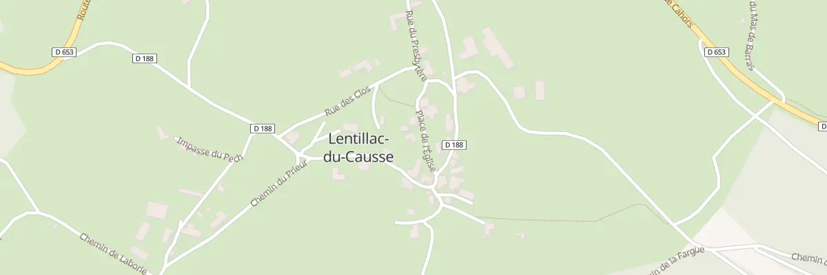 Plan du 5006 Le Bourg à Lentillac-du-Causse
