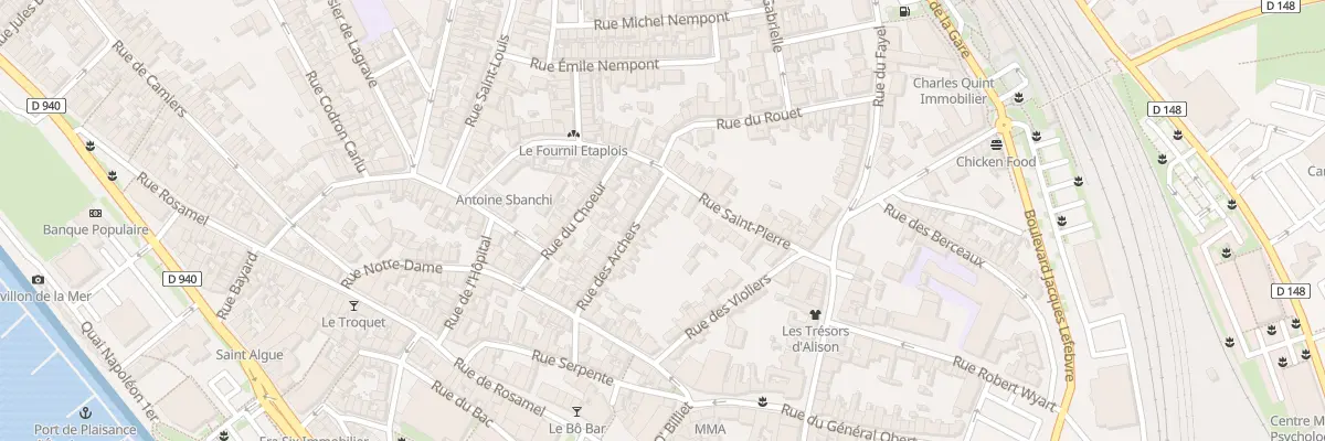 Plan du 22 Rue des Archers à Étaples