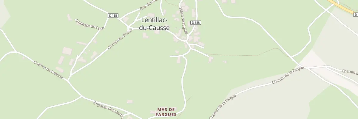 Plan du 5024 Le Bourg à Lentillac-du-Causse