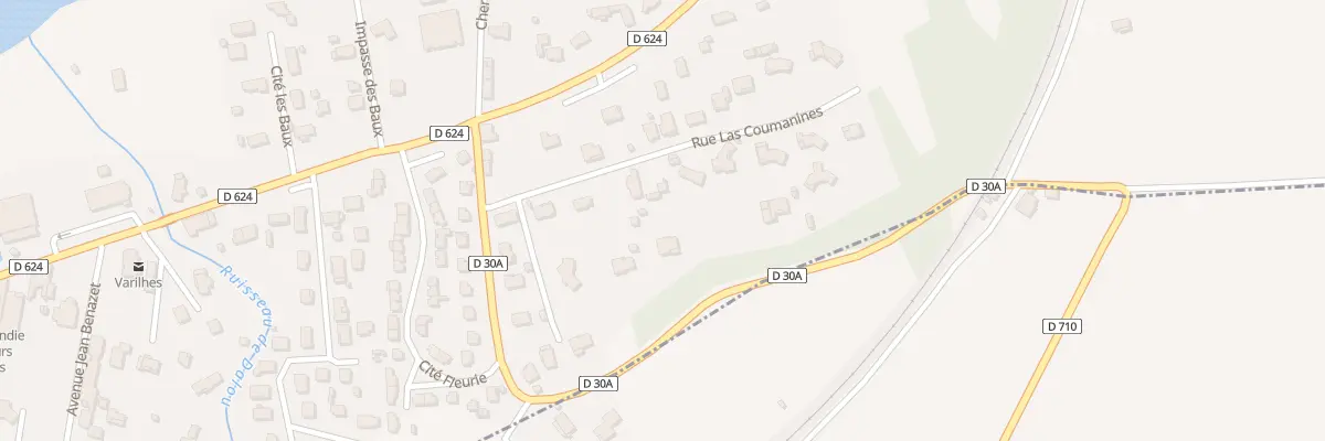 Plan du 12 Rue Las Coumanines à Varilhes