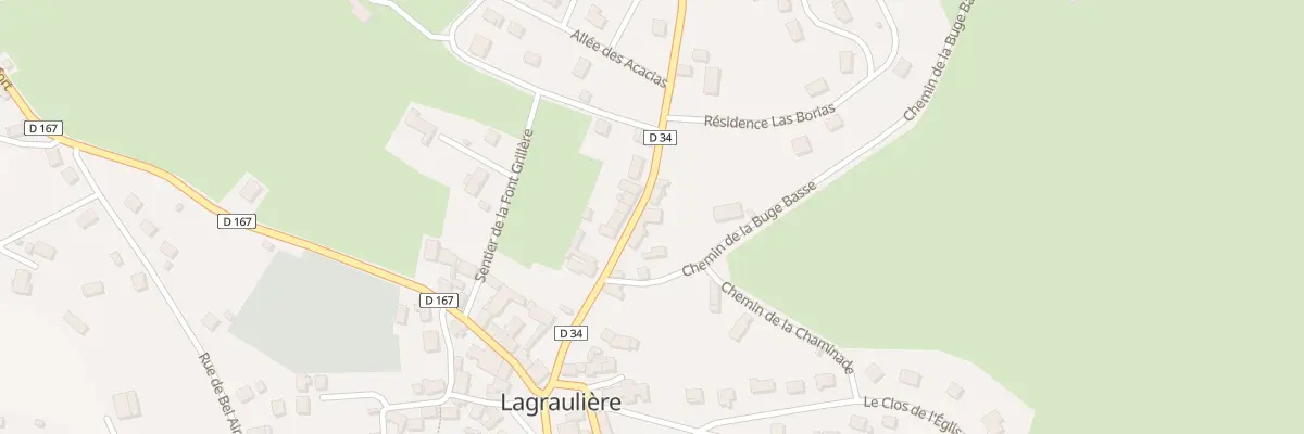 Plan du 8 Rte du Foirail à Lagraulière
