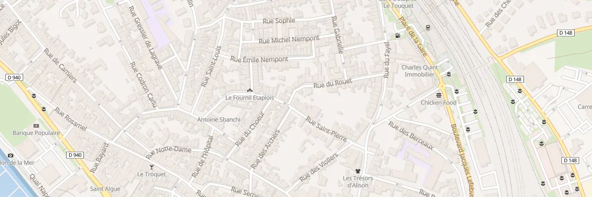 Plan du 40 Rue Saint-Pierre à Étaples