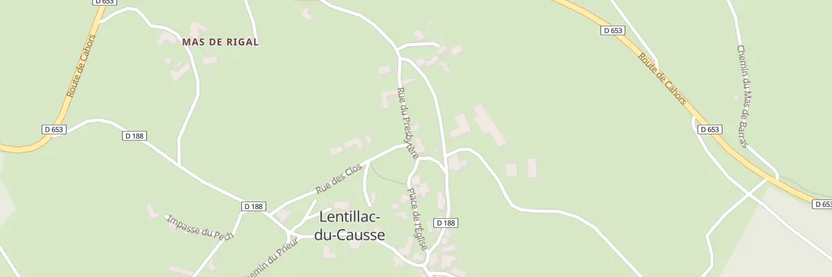 Plan du 111 Rue du Presbytère à Lentillac-du-Causse