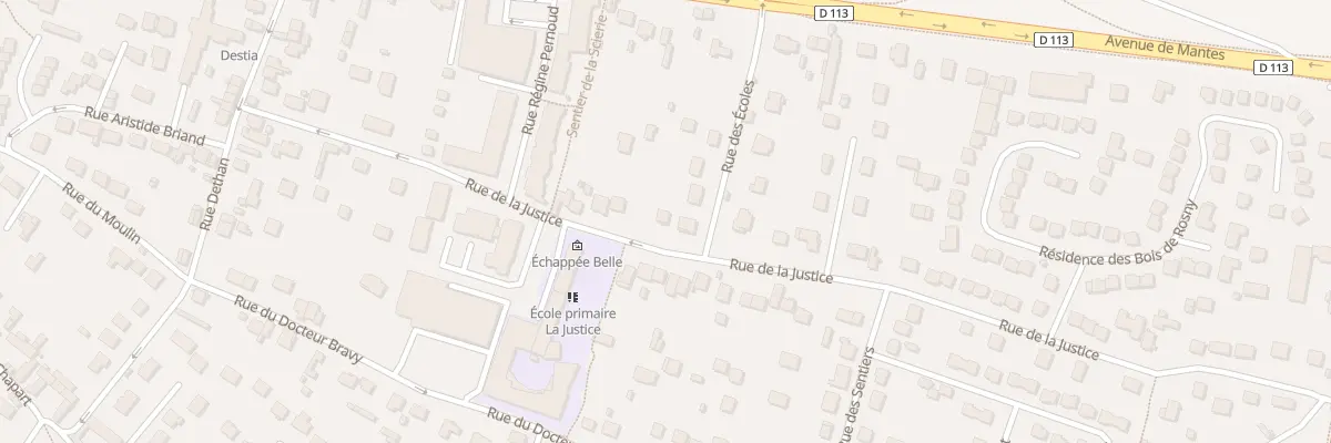 Plan du 25 Rue de la Justice à Rosny-sur-Seine