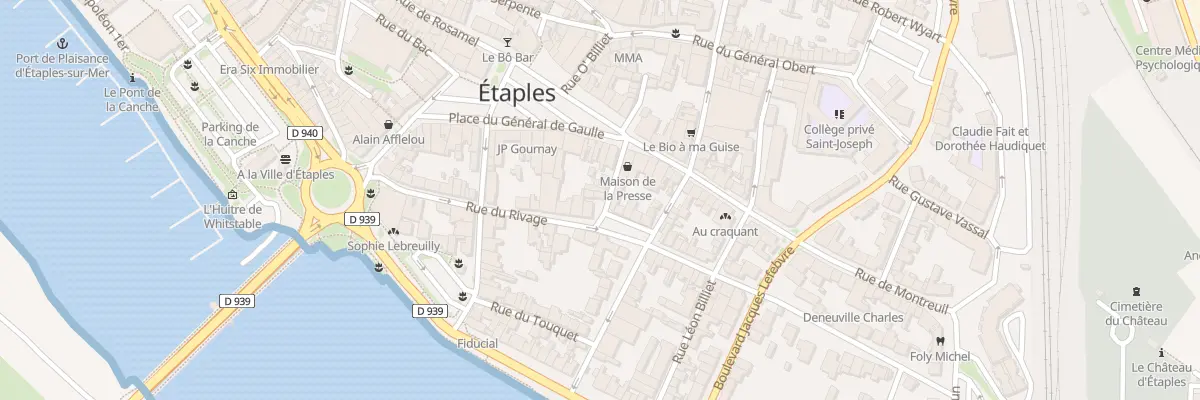 Plan du 8 Rue Bicêtre à Étaples
