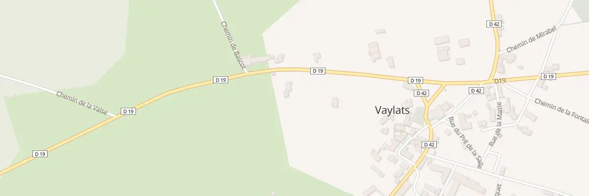 Plan du 301 Rte de Lalbenque à Vaylats