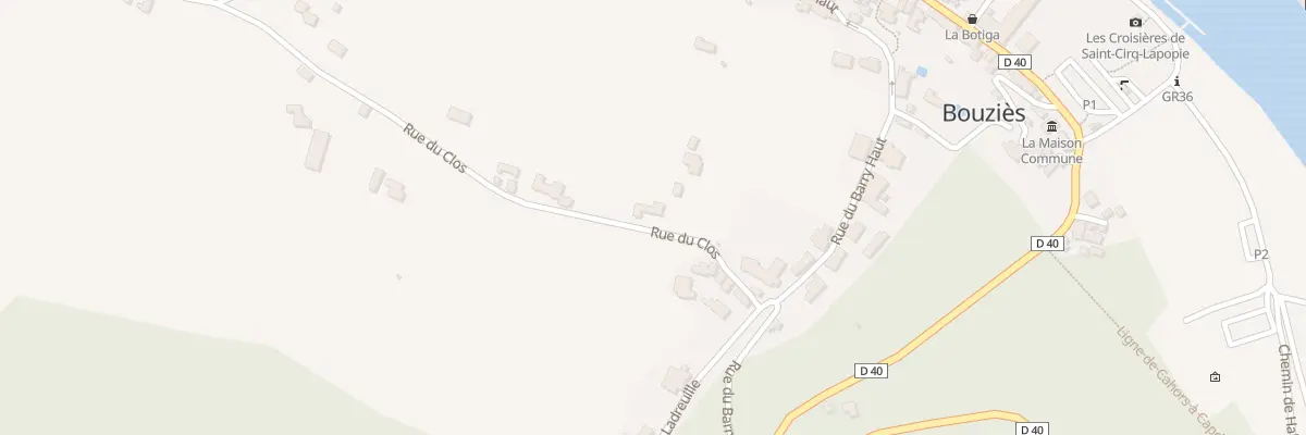 Plan du 5021 Le Clos à Bouziès